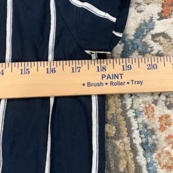 H&M Women Blue Short Sleeve Top L - Picture 7 of 8